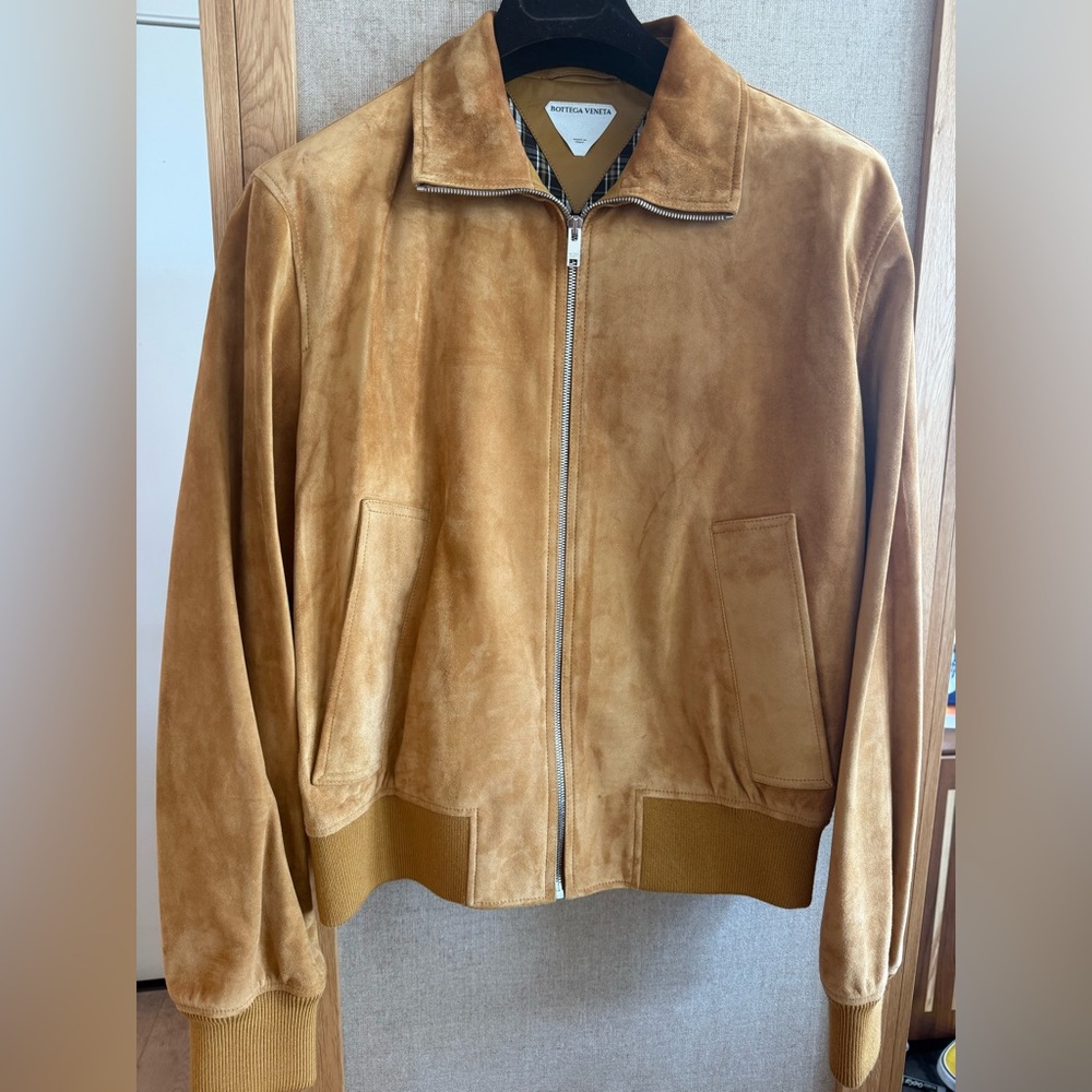 Bottega Veneta Camel Suede Jacket